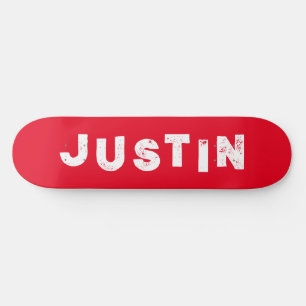 Personalisierter Name der roten Skateboard