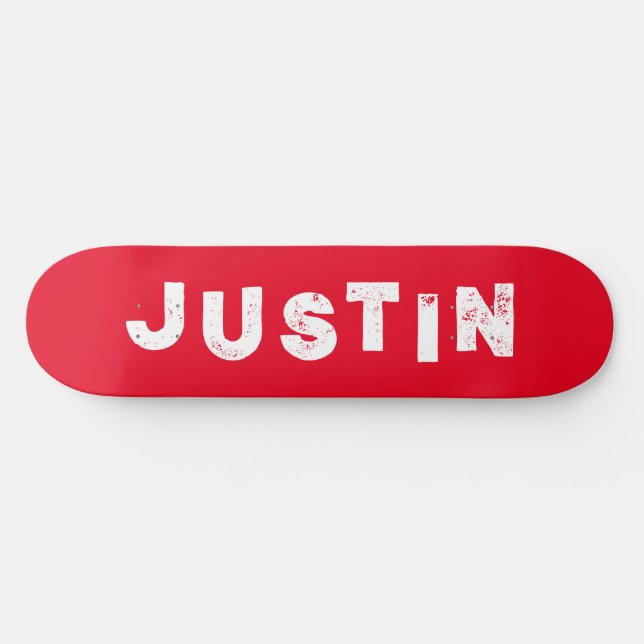 Personalisierter Name der roten Skateboard (Horizontal)