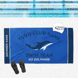 Personalisierter Name der Royal Navy Swim Team Sch Strandtuch