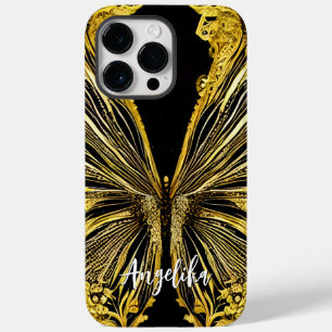 Personalisierter Name der Schwarzen Schmetterlinge Case-Mate iPhone 14 Pro Max Hülle