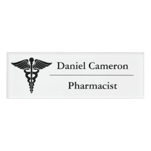 Personalisierter Name des Apothekers Namenschild