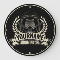 Personalisierter Name des Badminton-Spielers Racqu