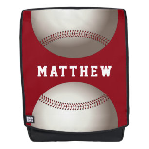 Personalisierter Name des Baseball-Sportdesigns Rucksack