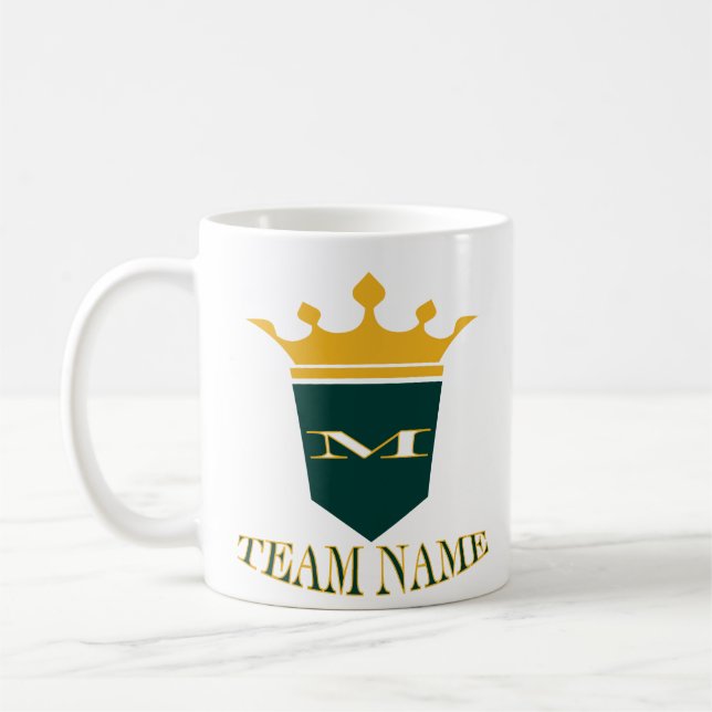 Personalisierter Name des benutzerdefinierten Team Kaffeetasse (Links)