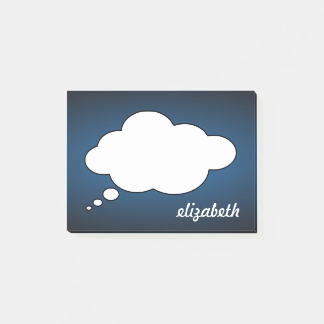 Personalisierter Name des Blackboard-Talks Post-it Klebezettel (Vorderseite)