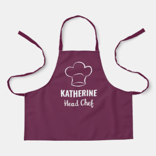 Personalisierter Name des Chefkochs Backen Kochen Schürze