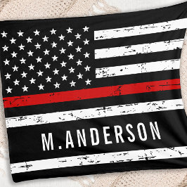 Personalisierter Name des Feuerwehrmanns der dünne Fleecedecke