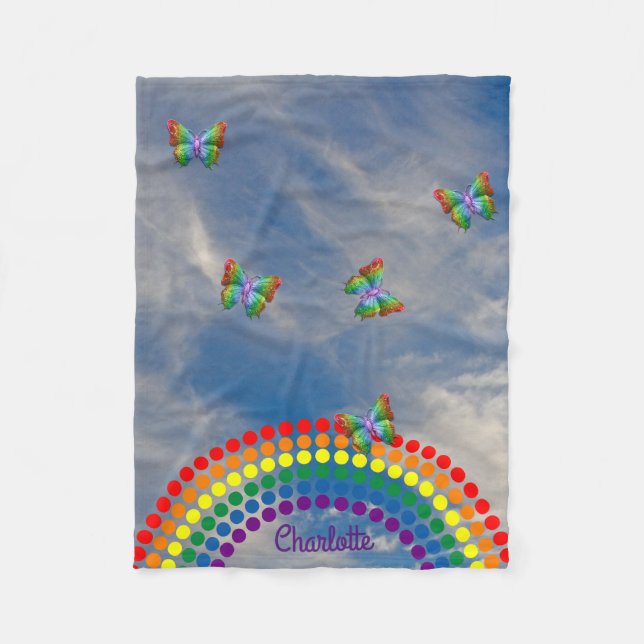Personalisierter Name des Fleecedecke (Vorderseite)