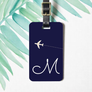 personalisierter Name des Flugzeugs und erster Nam Gepäckanhänger