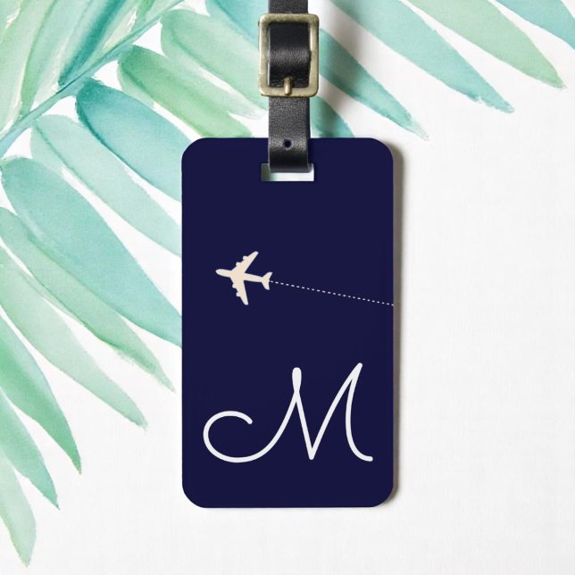 personalisierter Name des Flugzeugs und erster Nam Gepäckanhänger (Von Creator hochgeladen)