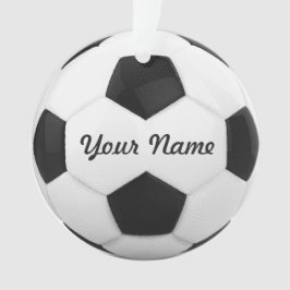 Personalisierter Name des Fußballballs Ornament