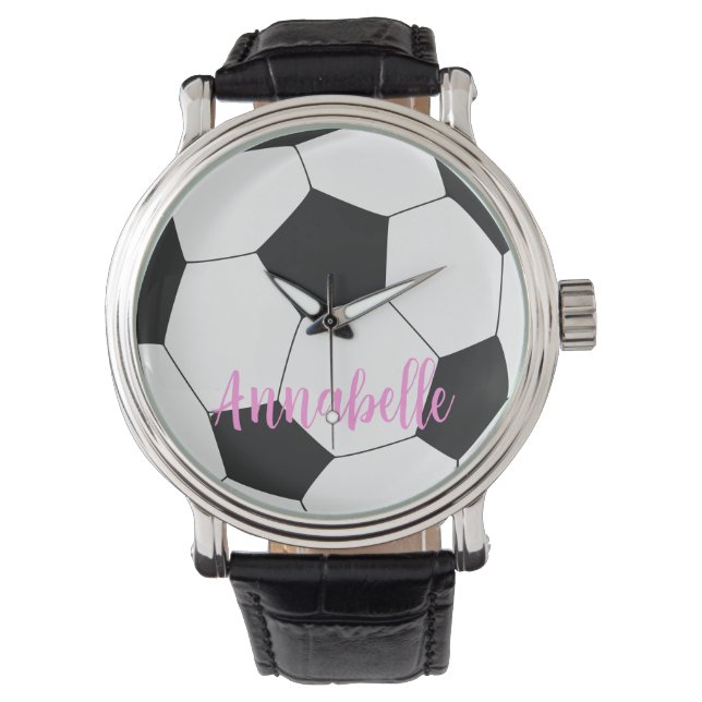 Personalisierter Name des Fußballs Armbanduhr (Vorderseite)