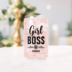 Personalisierter Name des Girl Boss Dosenglas