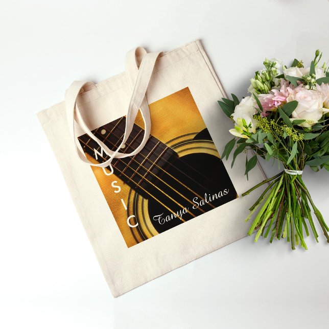 Personalisierter Name des Gitarrenbands | Gitarris Tragetasche (Von Creator hochgeladen)