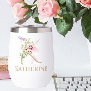 Personalisierter Name des Gold Script Letter K Mon