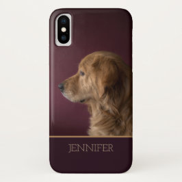 Personalisierter Name des Golden Retriever | Hund Case-Mate iPhone 14 Plus Hülle