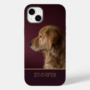 Personalisierter Name des Golden Retriever Hund Case-Mate iPhone 14 Plus Hülle