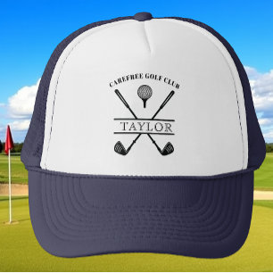 Personalisierter Name des Golfclubs Truckerkappe