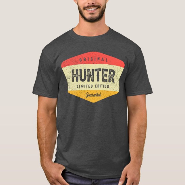Personalisierter Name des Jägers T-Shirt (Vorderseite)