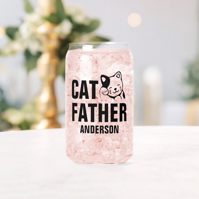 Personalisierter Name des Katzen Dosenglas (Insitu (Hochzeit))