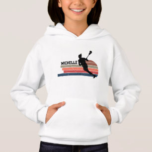 Personalisierter Name des Lacrosse Players Hoodie