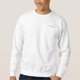 Personalisierter Name des Langweißes Monogramms Sweatshirt