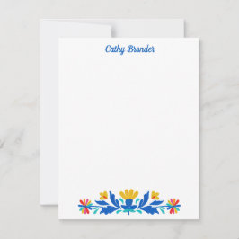 Personalisierter Name des mexikanischen Volksmuste Mitteilungskarte