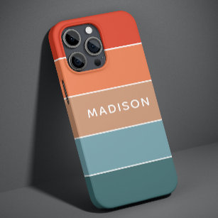 Personalisierter Name des modernen Colorblock Eart Case-Mate iPhone Hülle