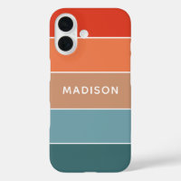 Personalisierter Name des modernen Colorblock Eart