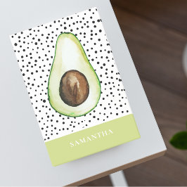 Personalisierter Name des modernen grünen Avocado Post-it Klebezettel