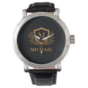 Personalisierter Name des Monogramms Armbanduhr