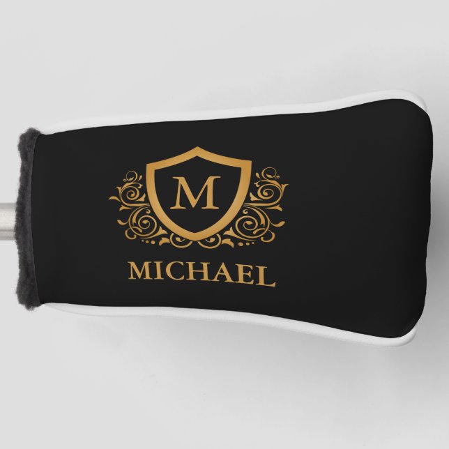Personalisierter Name des Monogramms Golf Headcover (Vorderseite)