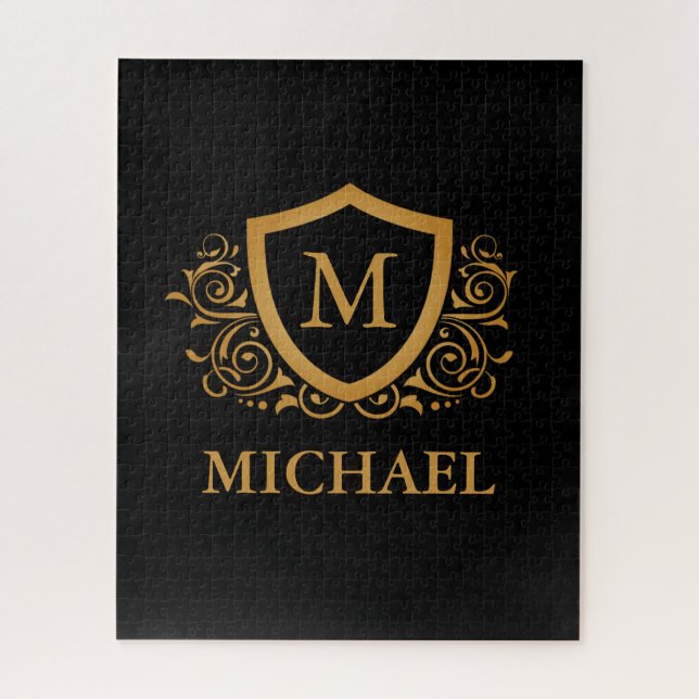 Personalisierter Name des Monogramms Puzzle (Vertikal)