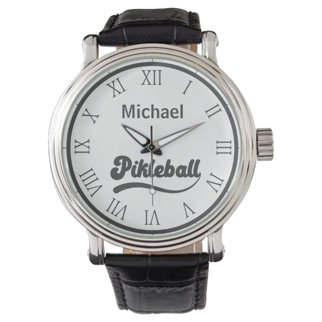 Personalisierter Name des Pickleball Armbanduhr (Vorderseite)
