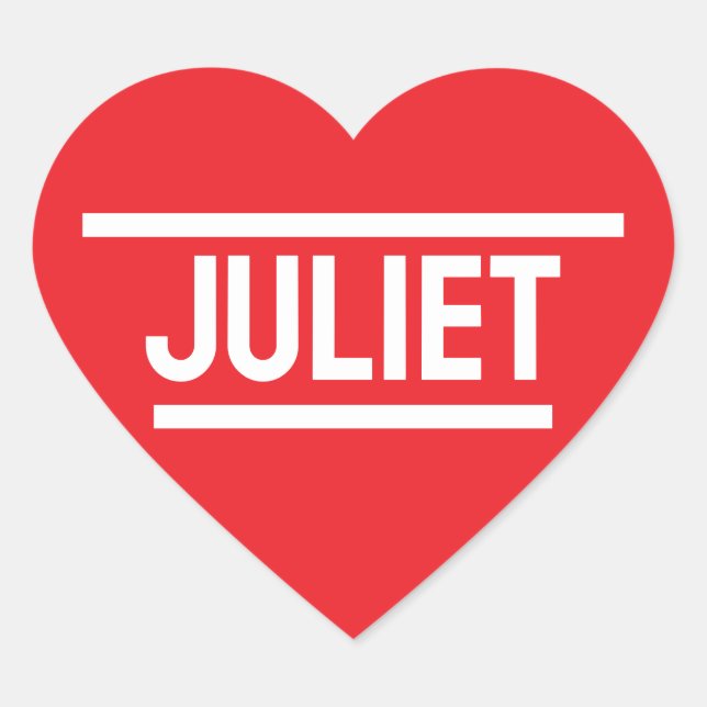 Personalisierter Name des roten Herzens Herz-Aufkleber (Vorderseite)