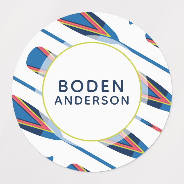 Personalisierter Name des Schiffes Wasserdicht Etiketten (Design 1)