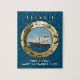 Personalisierter Name des Schiffsoffiziers Titanic Puzzle