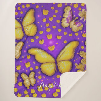 Personalisierter Name des Schmetterlingsgartens Sherpadecke