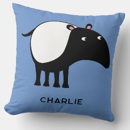 Personalisierter Name des Tapir Kissen