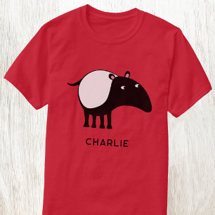 Personalisierter Name des Tapir T-Shirt
