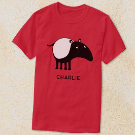Personalisierter Name des Tapir T-Shirt