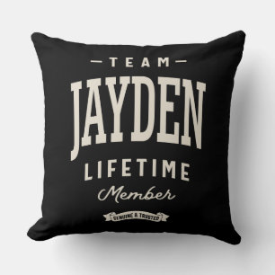Personalisierter Name des Teams Jayden Lifetime Kissen