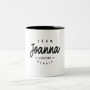 Personalisierter Name des Teams Joanna Lifetime Zweifarbige Tasse