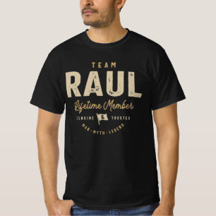 Personalisierter Name des Teams Raul Lifetime T-Shirt