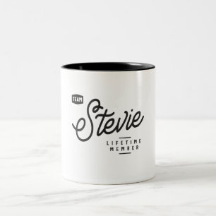 Personalisierter Name des Teams Stevie Lifetime Zweifarbige Tasse