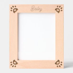 Personalisierter Name des Tieres Hunde Herz-Paw Dr Geätzte Rahmen