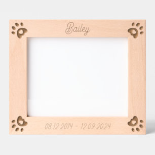 Personalisierter Name des Tieres Hunde Herz-Paw Dr Geätzte Rahmen