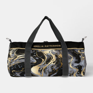 Personalisierter Name des Wasserfarben-Marmormuste Duffle Bag