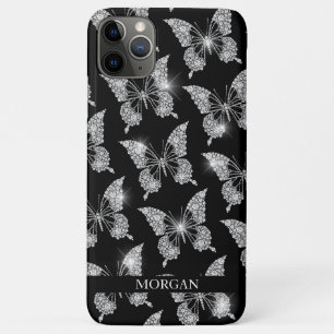 Personalisierter Name, Diamant-Schmetterlings-Must Case-Mate iPhone Hülle