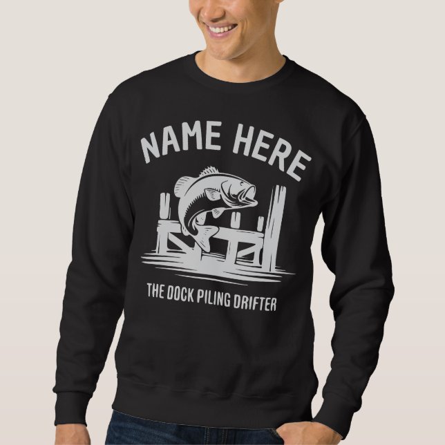 Personalisierter Name Dock Shadow Bass Sweatshirt (Vorderseite)